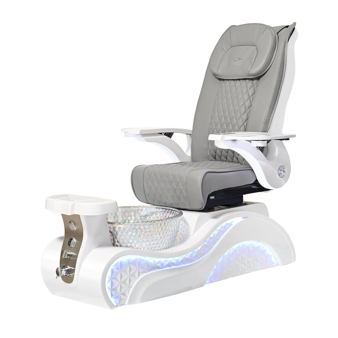 Lucent II White Pedicure Chair