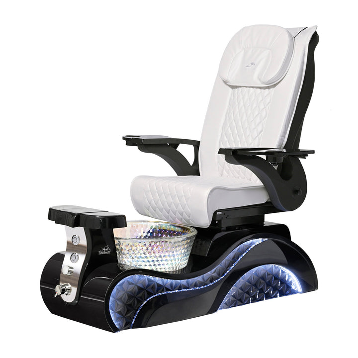 Lucent II Black Pedicure Chair