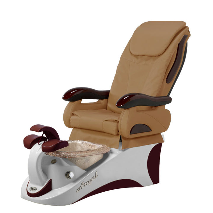 Angel 777 Silver Burgundy Pedicure Chair