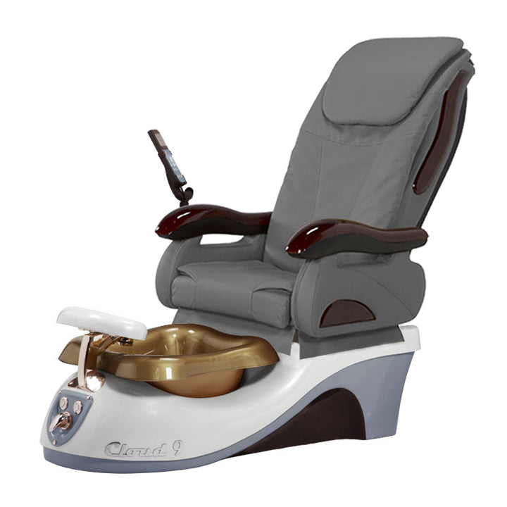 Cloud 9 Silver Gray Pedicure Chair