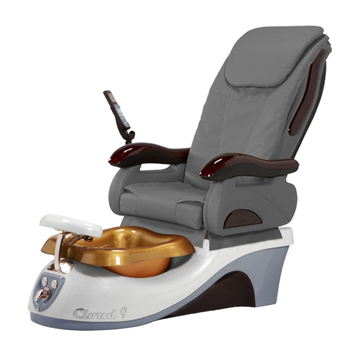 Cloud 9 Silver Gray Pedicure Chair