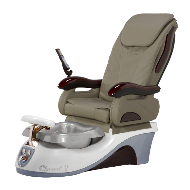 Cloud 9 Silver Gray Pedicure Chair