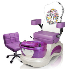  Darlington kid spa pedicure is a bright and spirited pedicure spa for kids and young teens, featuring a kid-friendly design with advanced spa technology. A wonderful addition to any salon that lets you host birthday parties, princess parties, and parent-child spa days.
