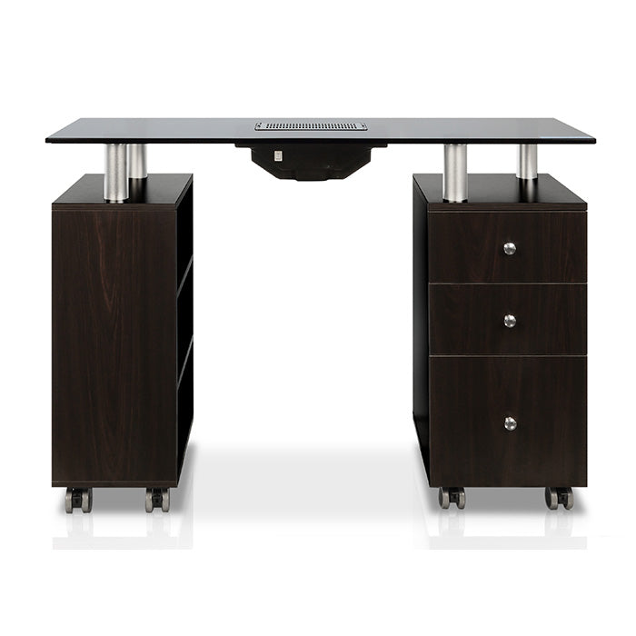 Glass Top Nail Table