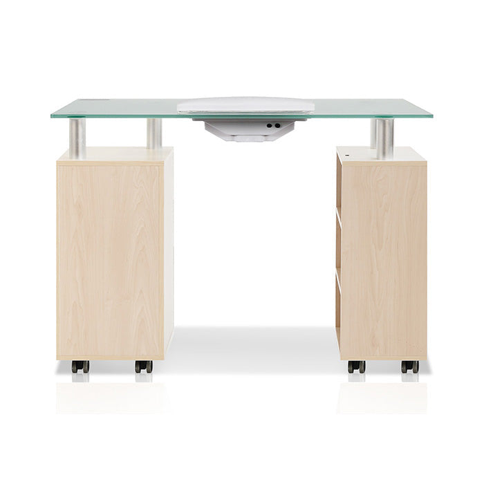 Glass Top Nail Table