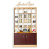 Double Herbal Salon Display Case | Nail Marketplace