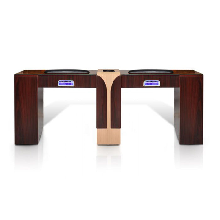 Ion Double Nail Table with Hi-Power LED Lights