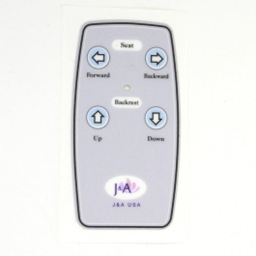  J&A - Sticker for Recline/Slide Remote
