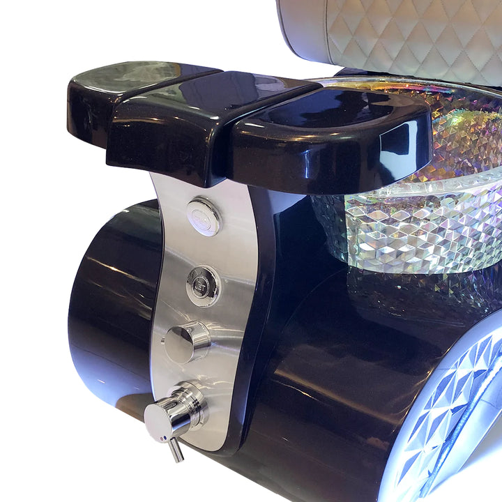 Lucent II Black Pedicure Chair
