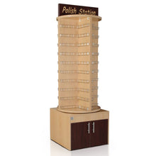  Deluxe Wooden Rotary Polish Stand Rack