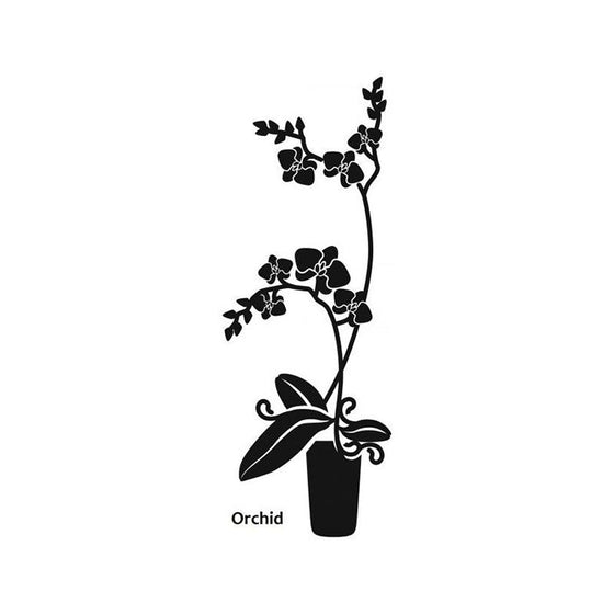 Vinyl Salon Decal - Orchid