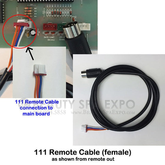 PofA - Remote Cable for Massage Chair 111 - Male