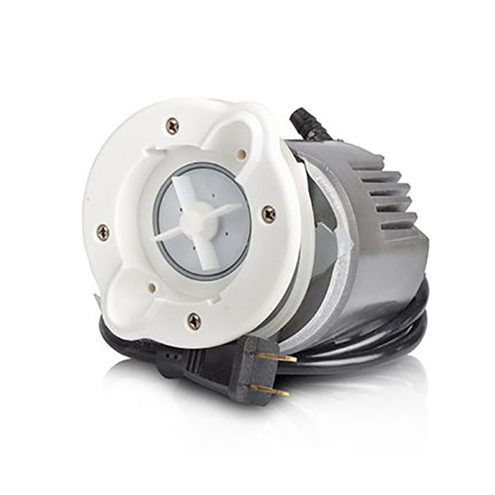 Genieye Pipe-Less Motor fits all replacement Genieye motors. You can replace this motor with other motors that has a mounting hole of 3.5".  There are so many choices.  Call us for consulting.