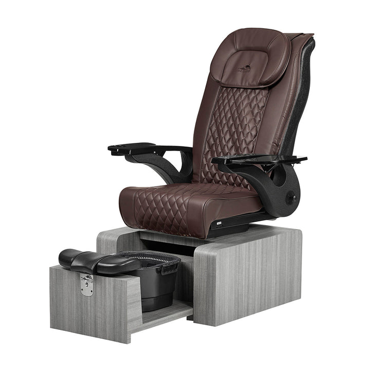 Pure II Gray Portable Pedicure Chair