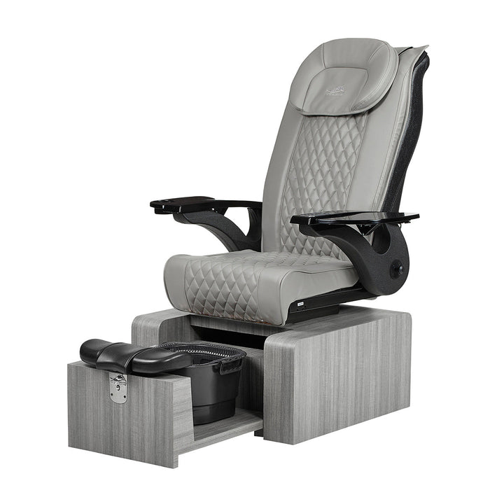Pure II Gray Portable Pedicure Chair
