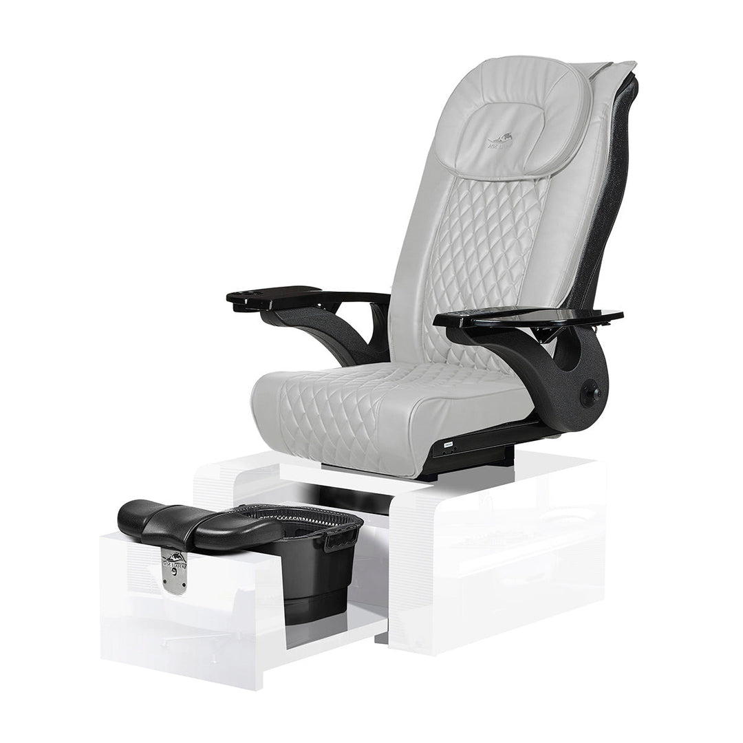 Pure II White Portable Pedicure Chair
