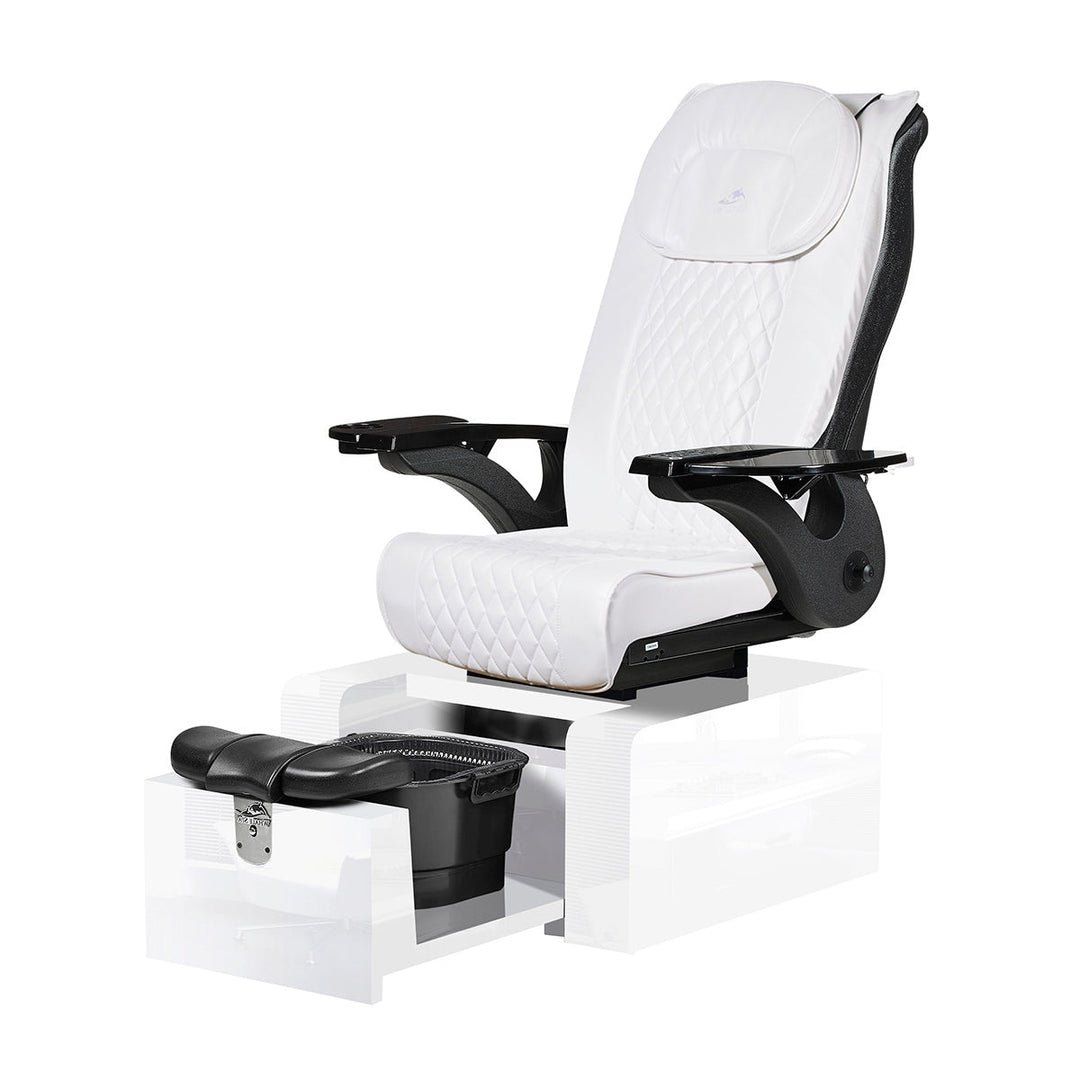 Pure II White Portable Pedicure Chair